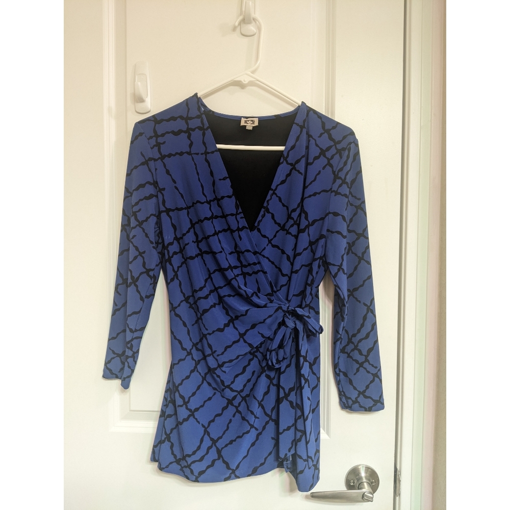 Black and Blue Blouse